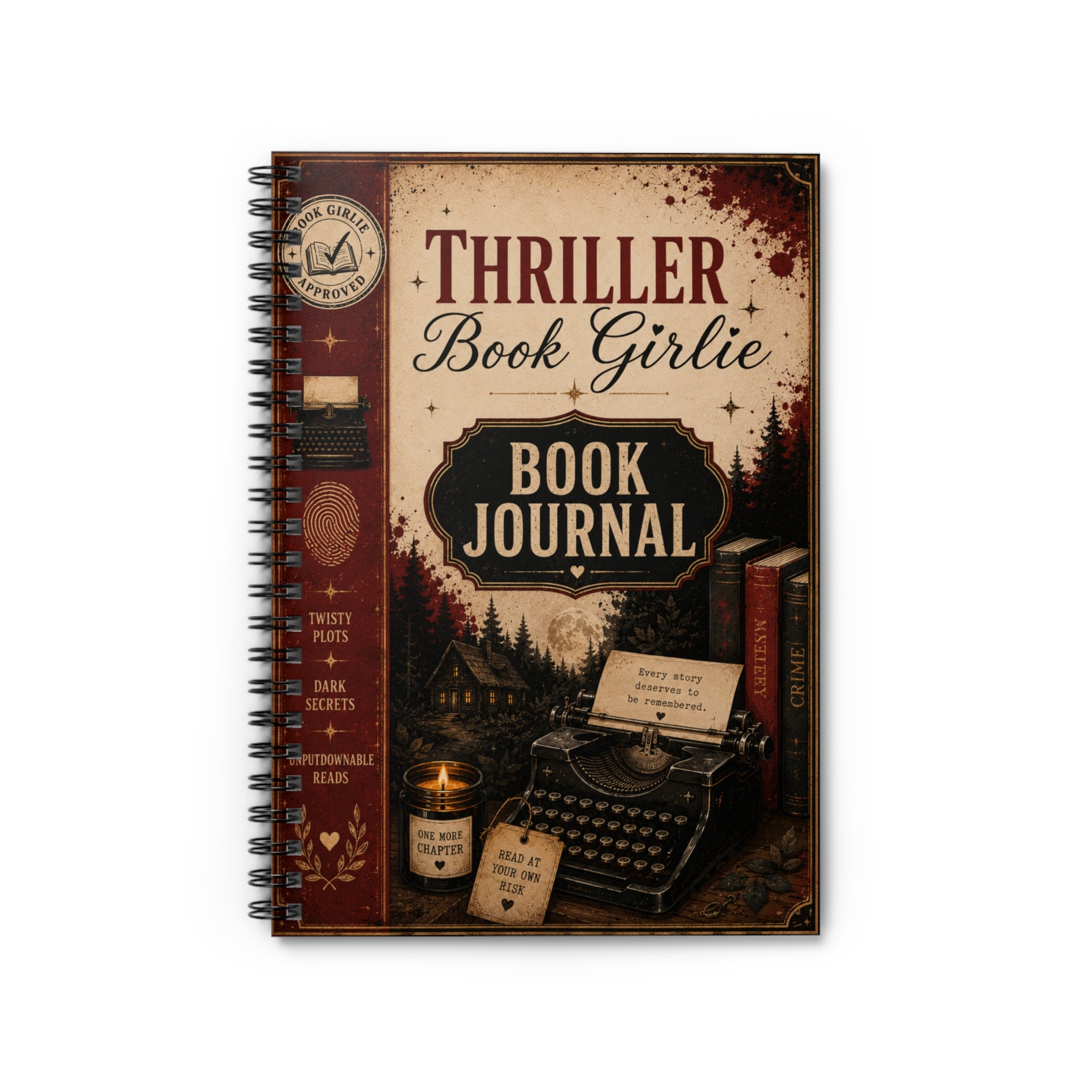 Thriller Book Girlie Journal