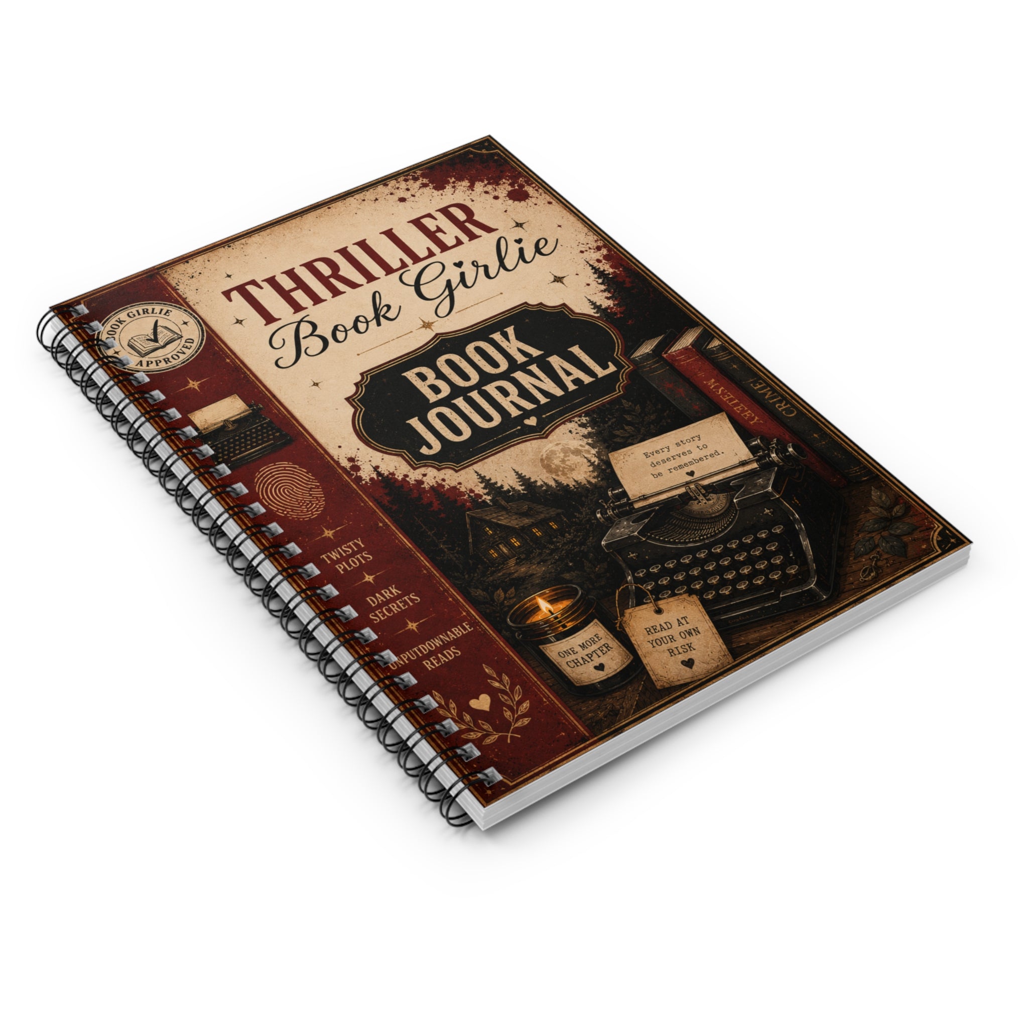 Thriller Book Girlie Journal